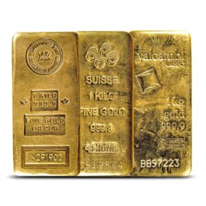 1 Kilo Gold Bars for Sale (Varied Condition, Any Mint)
