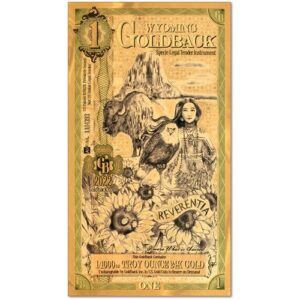Buy 1 Wyoming Goldback Gold Note (100 Pack, New)