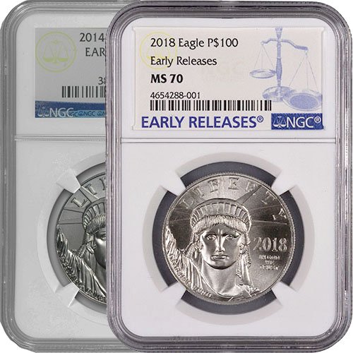 1 oz American Platinum Eagle Coin NG