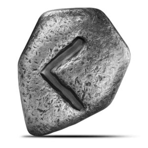 1 oz Antique Germania Mint Kenaz Rune Cast Silver Bar (New, Numbered)