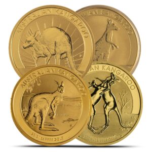 1 oz Australian Gold Kangaroo Coins (Random Year, BU)