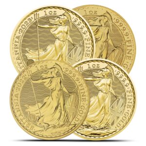 Buy 1 oz British Gold Britannia Coins (Random Year)