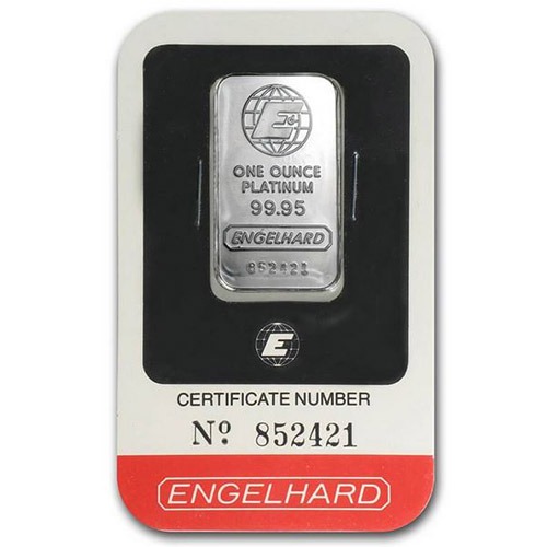 Buy 1 oz Engelhard Platinum Bar