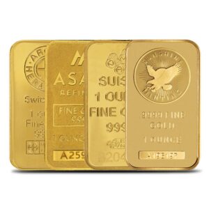 Buy 1 oz Gold Bars (Varied Condition, Any Mint)