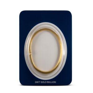 1 oz Hammered Gold Bullion Bracelet