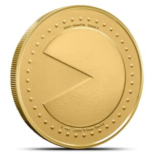 1 oz PAC-MAN Game Token Gold Round (BU)