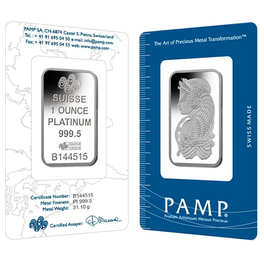 Buy 1 oz PAMP Suisse Fortuna Platinu