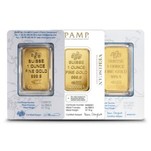 Buy 1 oz PAMP Suisse Gold Bar (Varied Design w/ Assay)