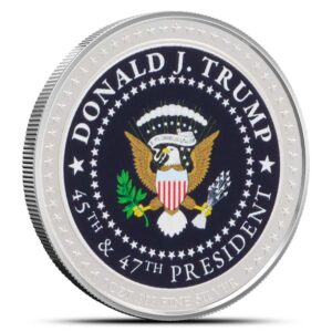 1 oz President Trump Signature Portrait Silver Medallion (Proof-Like)