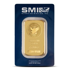Buy 1 oz Sunshine Gold Bar (New w/ Assay, MintMark SI)