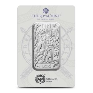 1 oz The Royal Mint Norse Gods Loki Silver Bar (New)