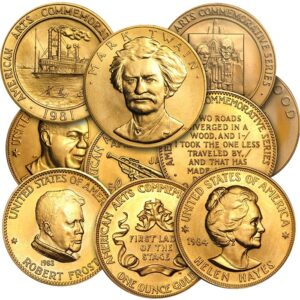 1 oz US Mint Commemorative Arts Gold Medal (Random)