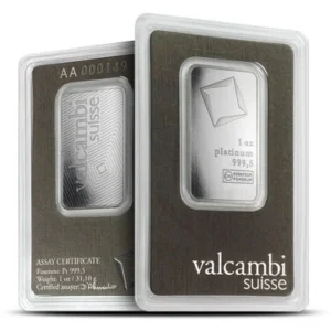 1 oz Valcambi Palladium Bar For Sale (New w/ Assay)