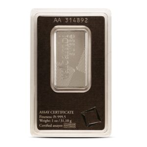 Buy 1 oz Valcambi Platinum Bar (New w/ Assay)