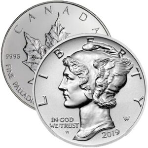 1 oz Palladium Coin For Sale (Random Year, Varied Condition)