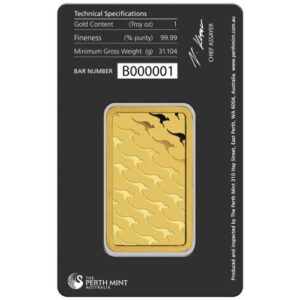 Buy 1 oz Perth Mint Gold Bars (New w/ Assay)