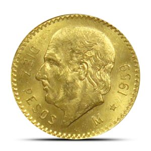 Buy 10 Peso Mexican Gold Coin (Random Year, Varied Design, Varied Condition)