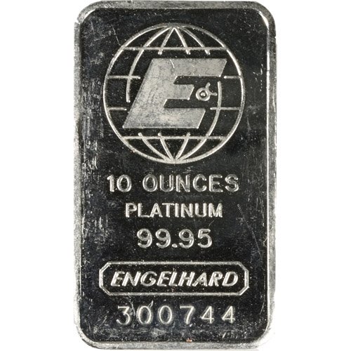 10 oz Engelhard Platinum Bar For Sal