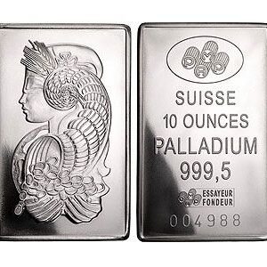 10 oz PAMP Suisse Palladium Bar For Sale (New w/ Assay)