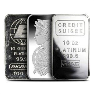 Buy 10 oz Platinum Bars Online (Varied Condition, Any Mint)