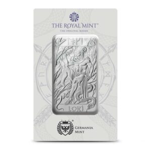 10 oz The Royal Mint Norse Gods Loki Silver Bar (New)