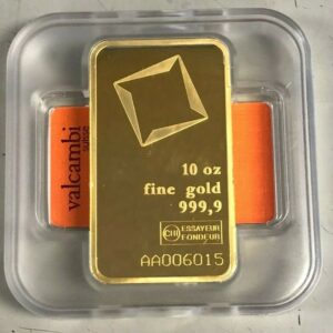 10 oz Valcambi Gold Bar For Sale (New w/ Assay)