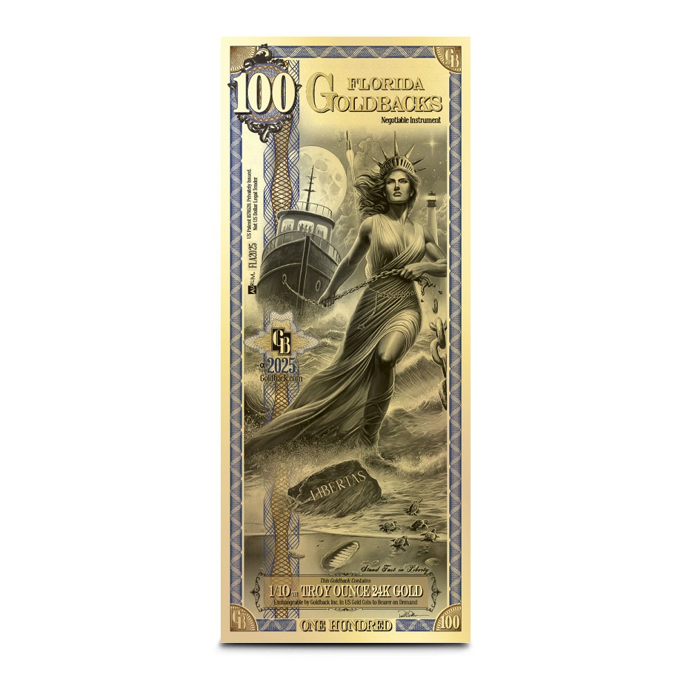 Buy 100 Florida Goldback Gold Note