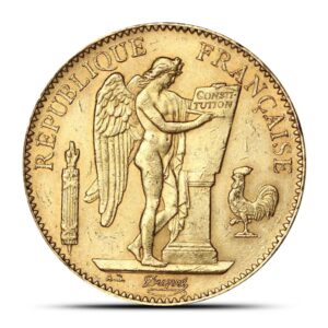 100 Francs France Angel Gold Coin (Varied Condition)