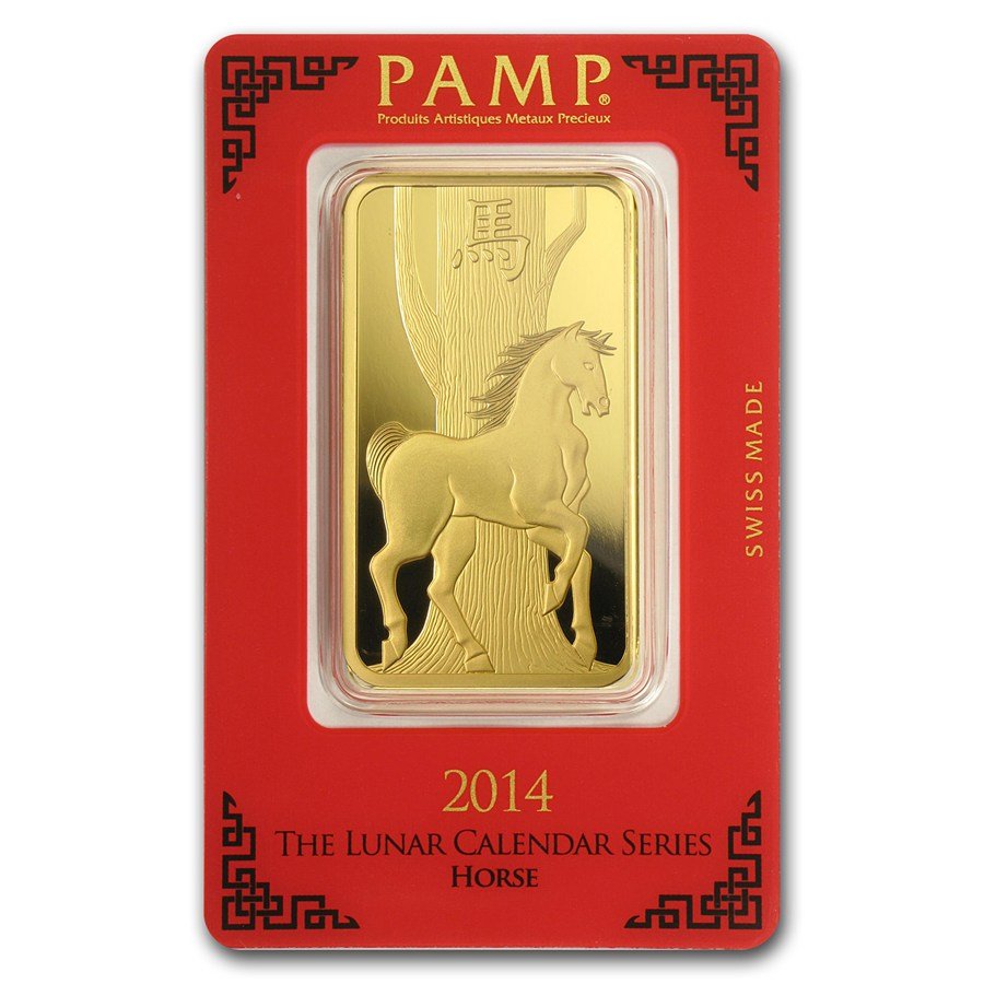 100 Gram PAMP Suisse Lunar Horse Gol