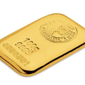 100 Gram Perth Mint Cast Gold Bar (New)