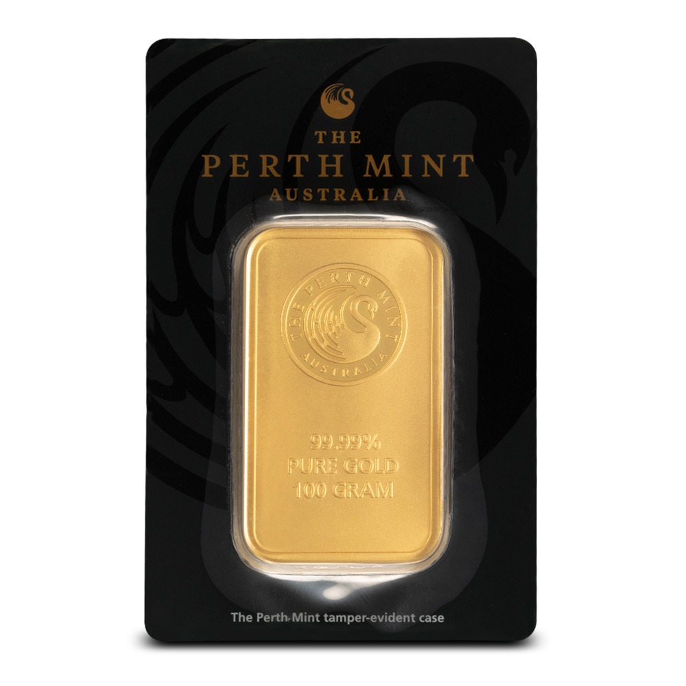 Buy 100 Gram Perth Mint Gold Ba