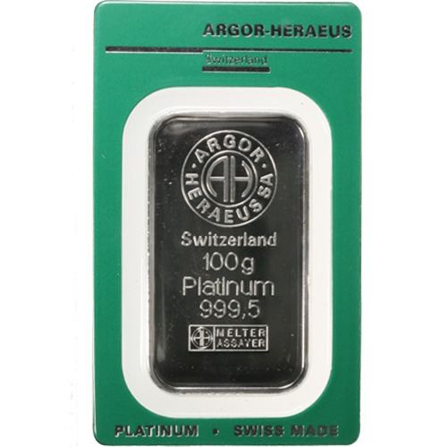 Buy 100 Gram Platinum Bars Online