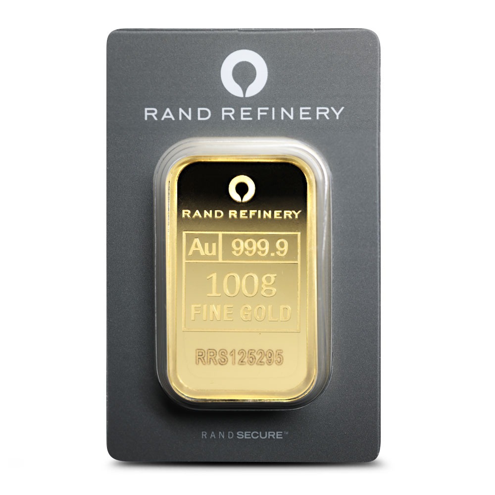 Buy 100 Gram Rand Refinery Gold Bar