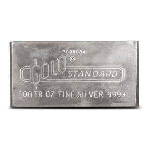 100 oz Engelhard Struck Gold Standard Silver Bar (Series 1)