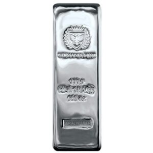 100 oz Germania Mint Cast Silver Bar (New)