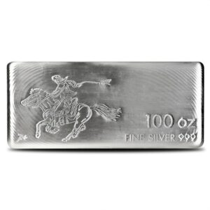 100 oz SilverTowne Pony Silver Bar (New)