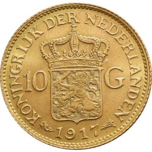 10 Guilders Gold Coin For Sale (Circulated)