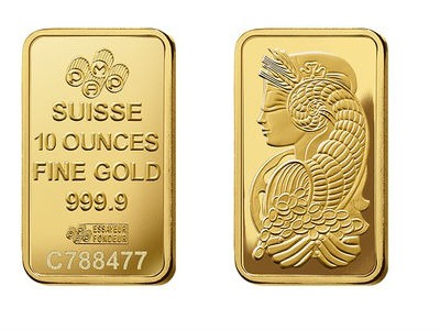 Buy 10 oz Gold Bar PAMP Lady Fortuna