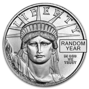 1/10 oz American Platinum Eagle Coin (Random Year, BU)