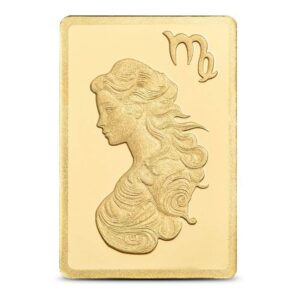 1/2 Gram PAMP Suisse Zodiac Virgo Gold Bar (New w/ Assay)