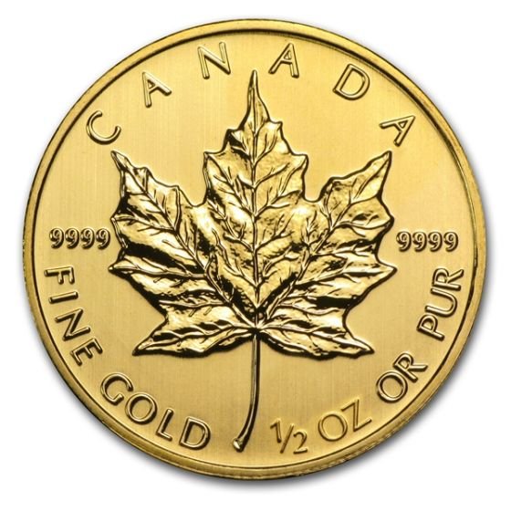 1/2 oz Canadian Gold Maple Leaf Co