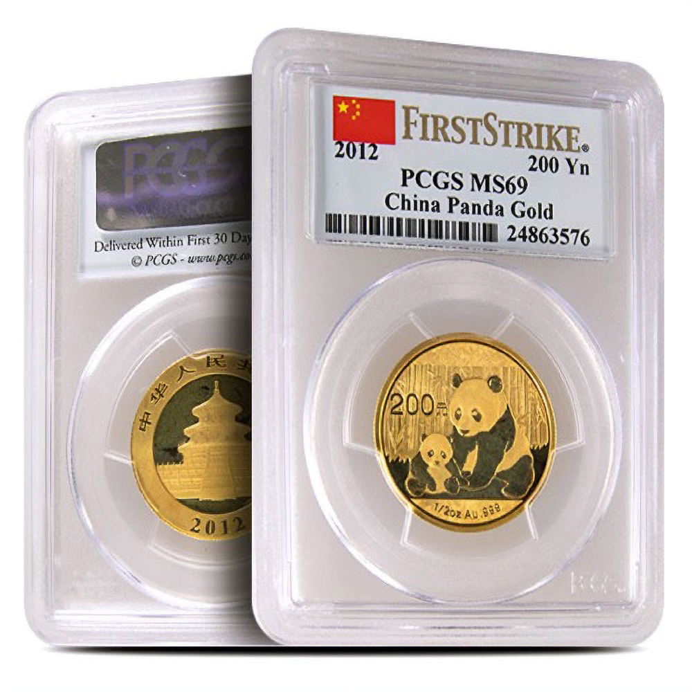 1/2 oz Chinese Gold Panda Coin MS69