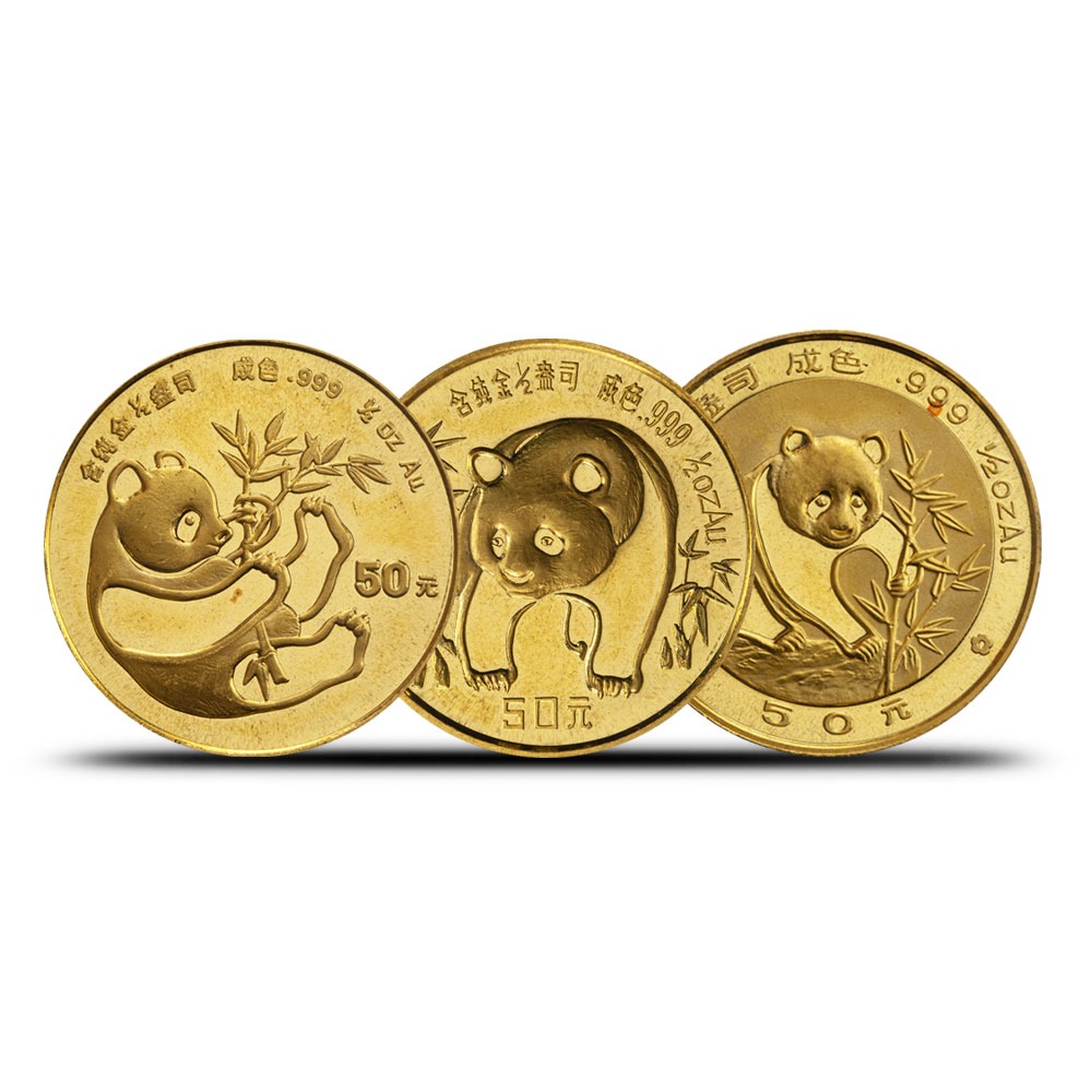 Buy 1/2 oz Chinese Gold Panda Coin