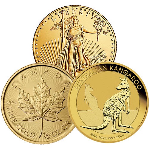 Buy 1/2 oz Gold Coins Online
