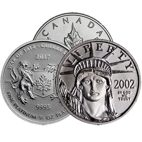 Buy 1/2 oz Platinum Coins Online