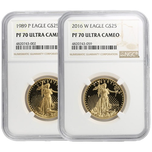 1/2 oz Proof American Gold Eagle Co