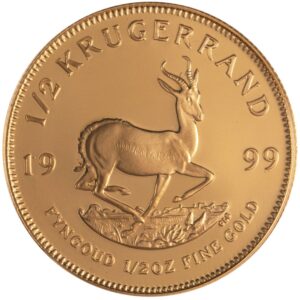 1/2 oz Proof South African Gold Krugerrand Coin (Random Year, Capsule Only)