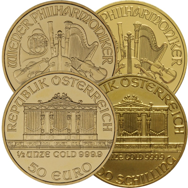 Buy 1/2 oz Austrian Gold Philharmoni