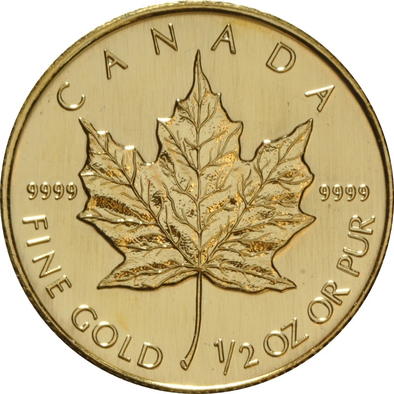Buy 1/2 oz Canadian Maple Leaf Gold