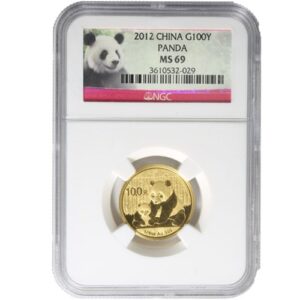 1/4 oz Chinese Gold Panda Coin MS69 (PCGS or NGC, Random Year)